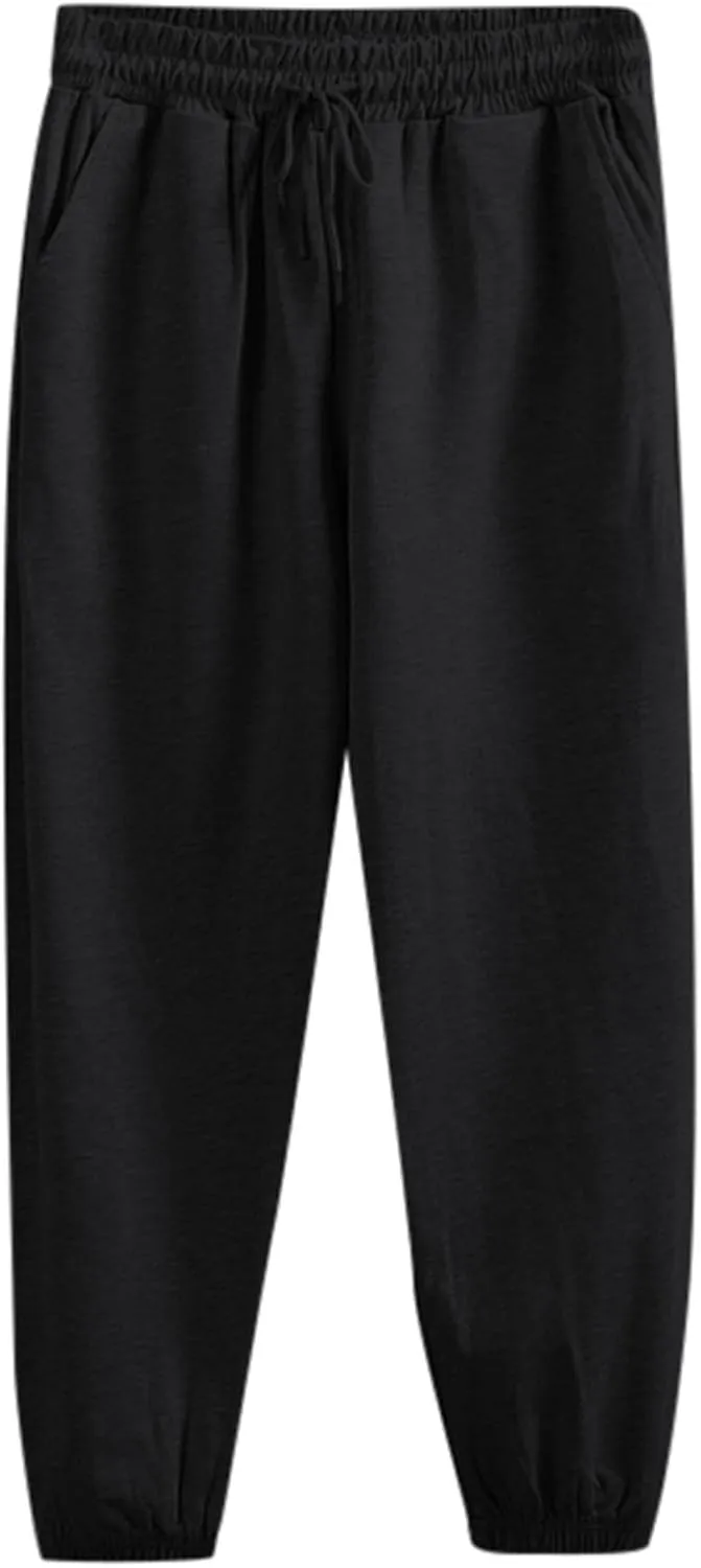 2023 Men's Baggy Sweatpants Plus Size Lightweight Joggers Stylish Hiking Pants Track Running Workout Trousers Soft Sweatpant