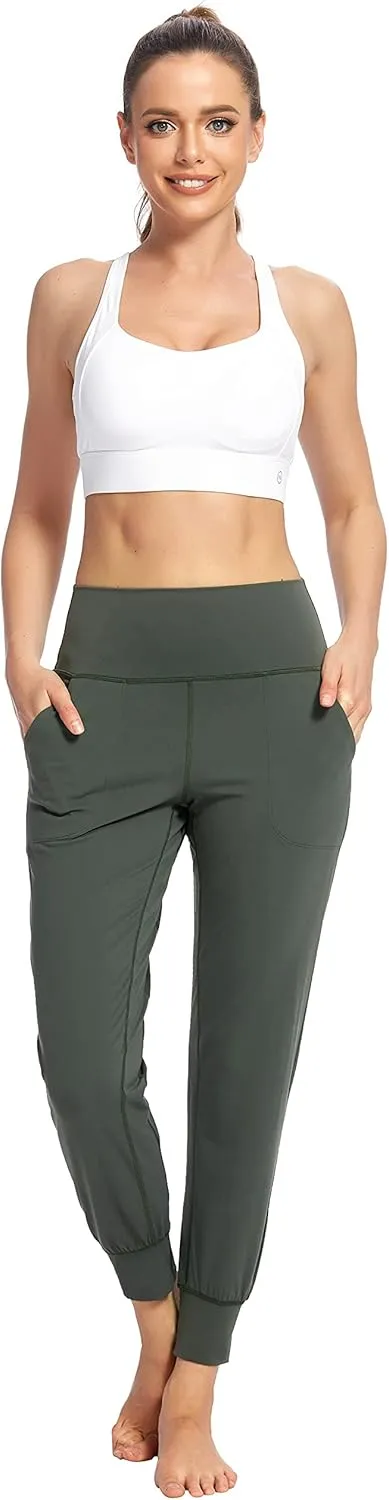Buttery Soft Joggers/Active Sweatpants with Pockets, Womens High Waist Workout Yoga Pants