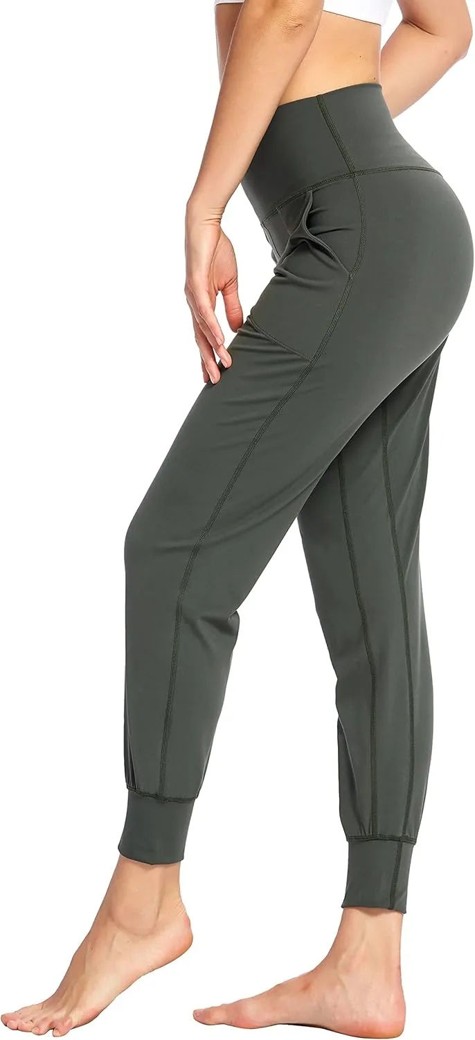 Buttery Soft Joggers/Active Sweatpants with Pockets, Womens High Waist Workout Yoga Pants