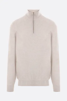 Cashmere Quarter-Zip Pullover Sweater