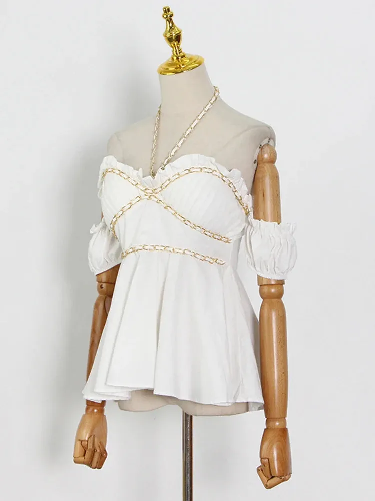 Chains Minimalist  Blouse
