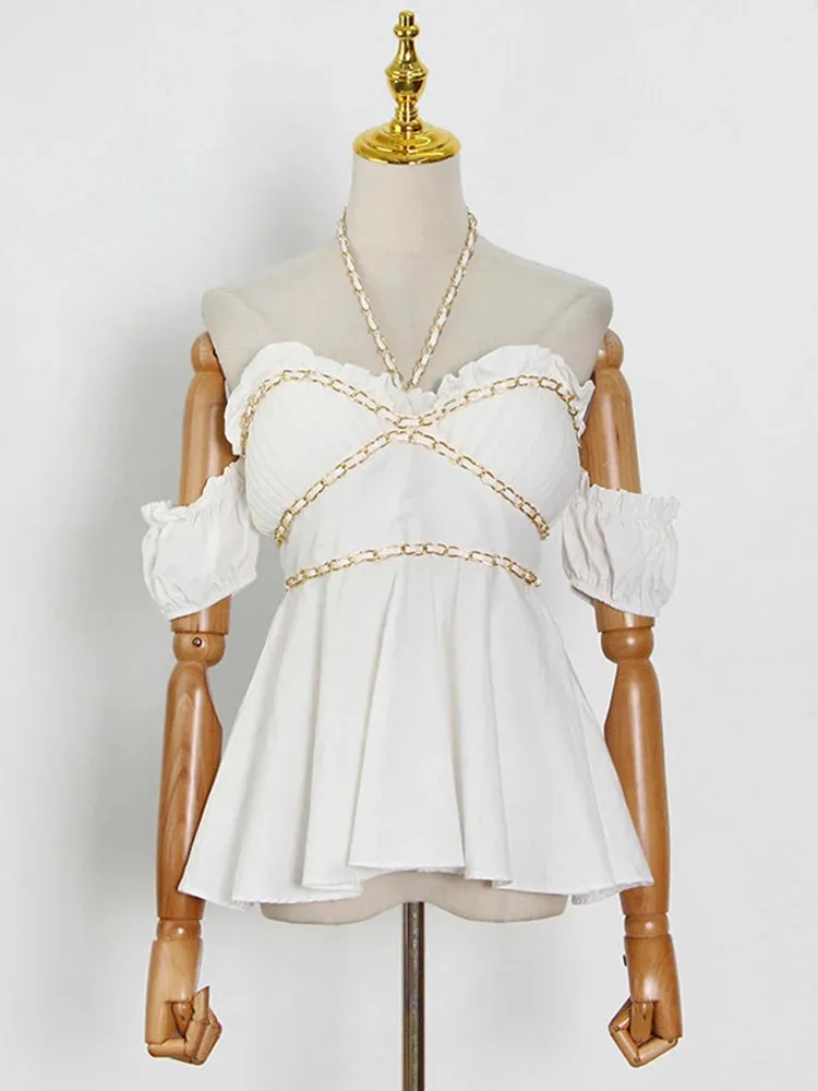 Chains Minimalist  Blouse