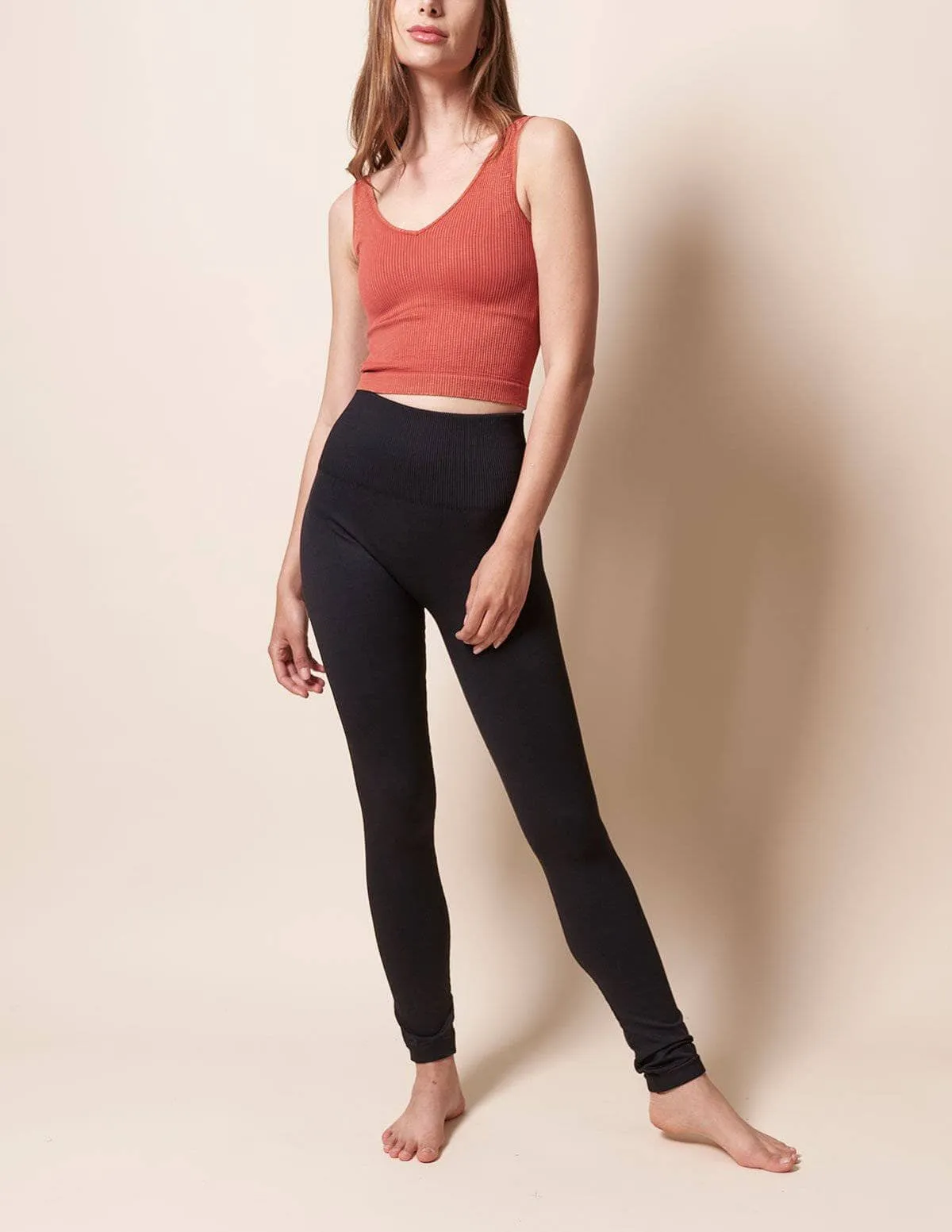 Control Fit High Waist Leggings - Charcoal Only