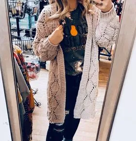 Diamond Knit Cardigan