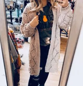 Diamond Knit Cardigan