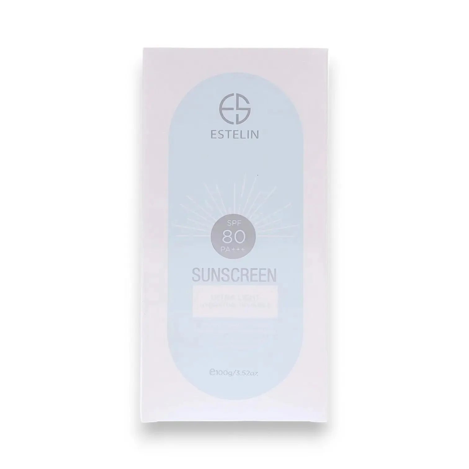 Estelin Sunscreen Spf 80 Ultra Light Hydrating 100g