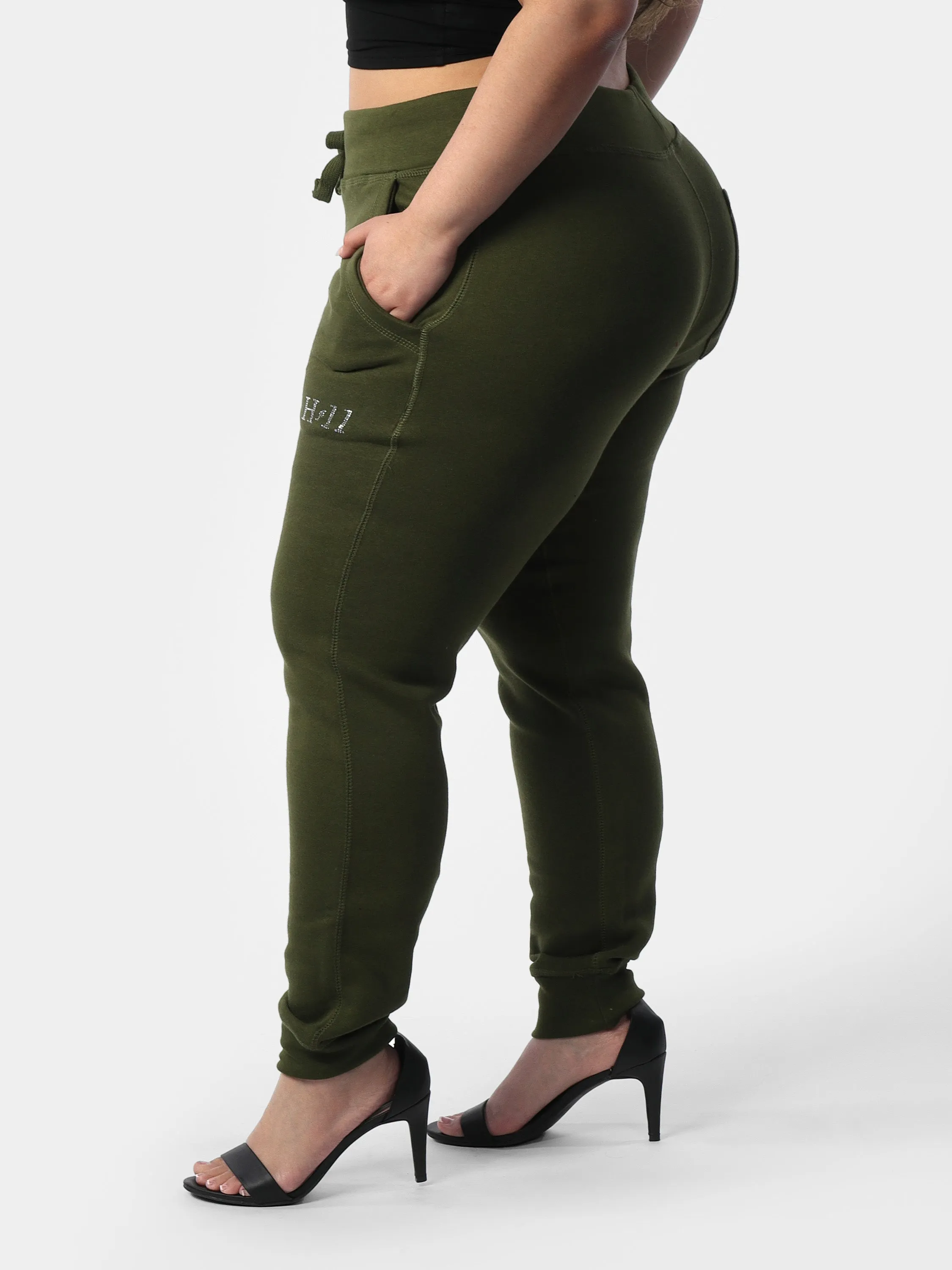 Green Mini HOF11 Bedazzled Joggers