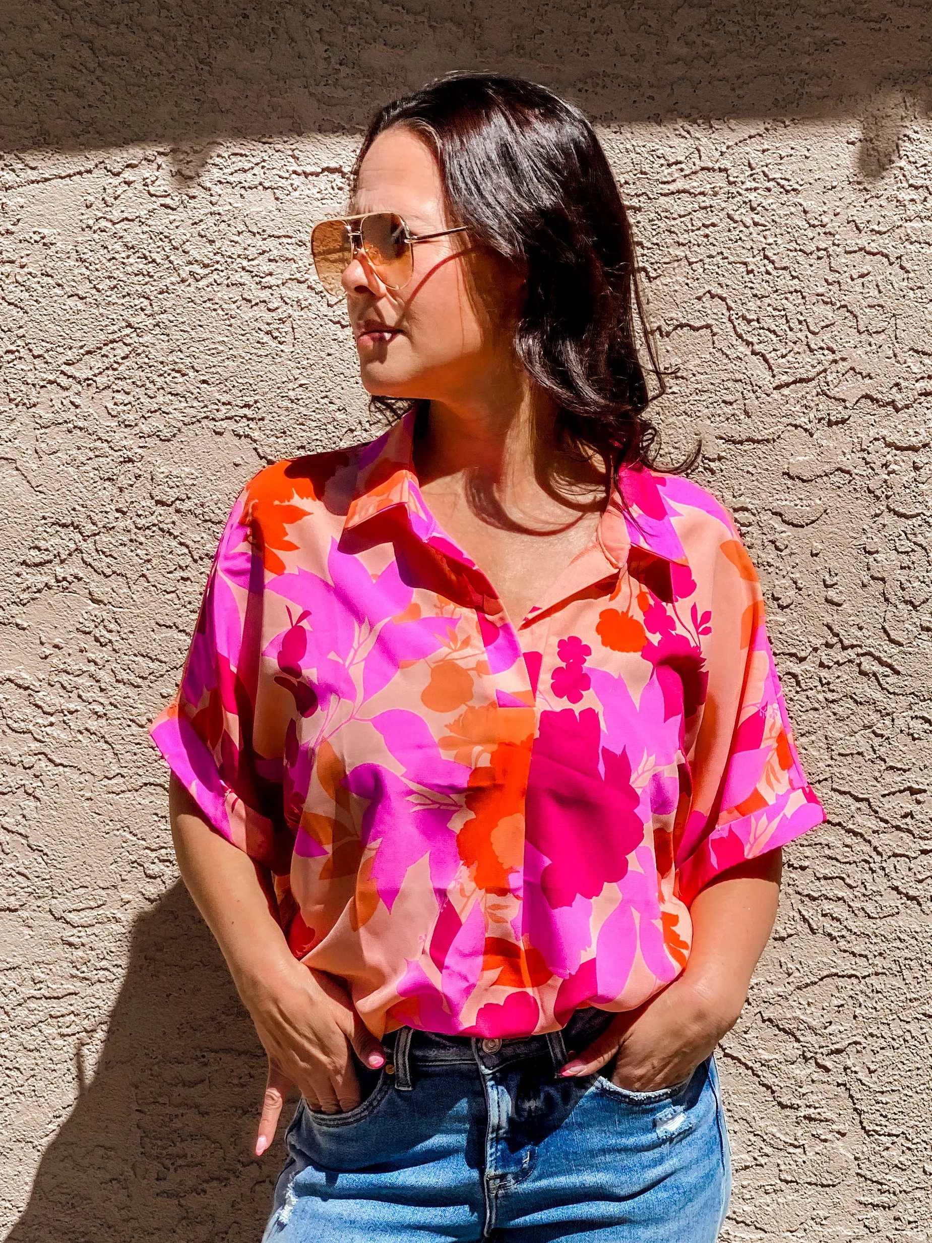 Hazy Cosmic Jive Relaxed Blouse