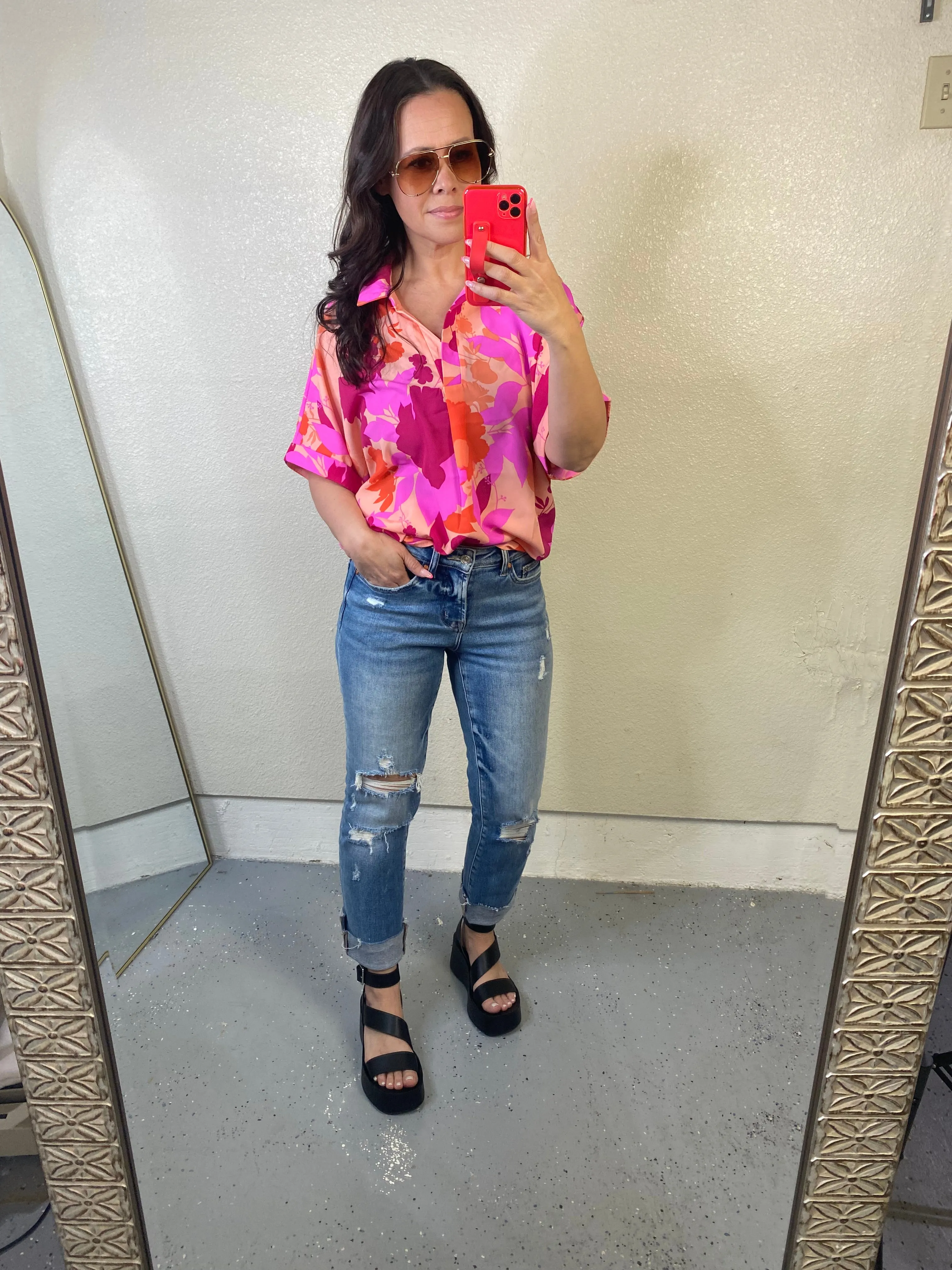 Hazy Cosmic Jive Relaxed Blouse