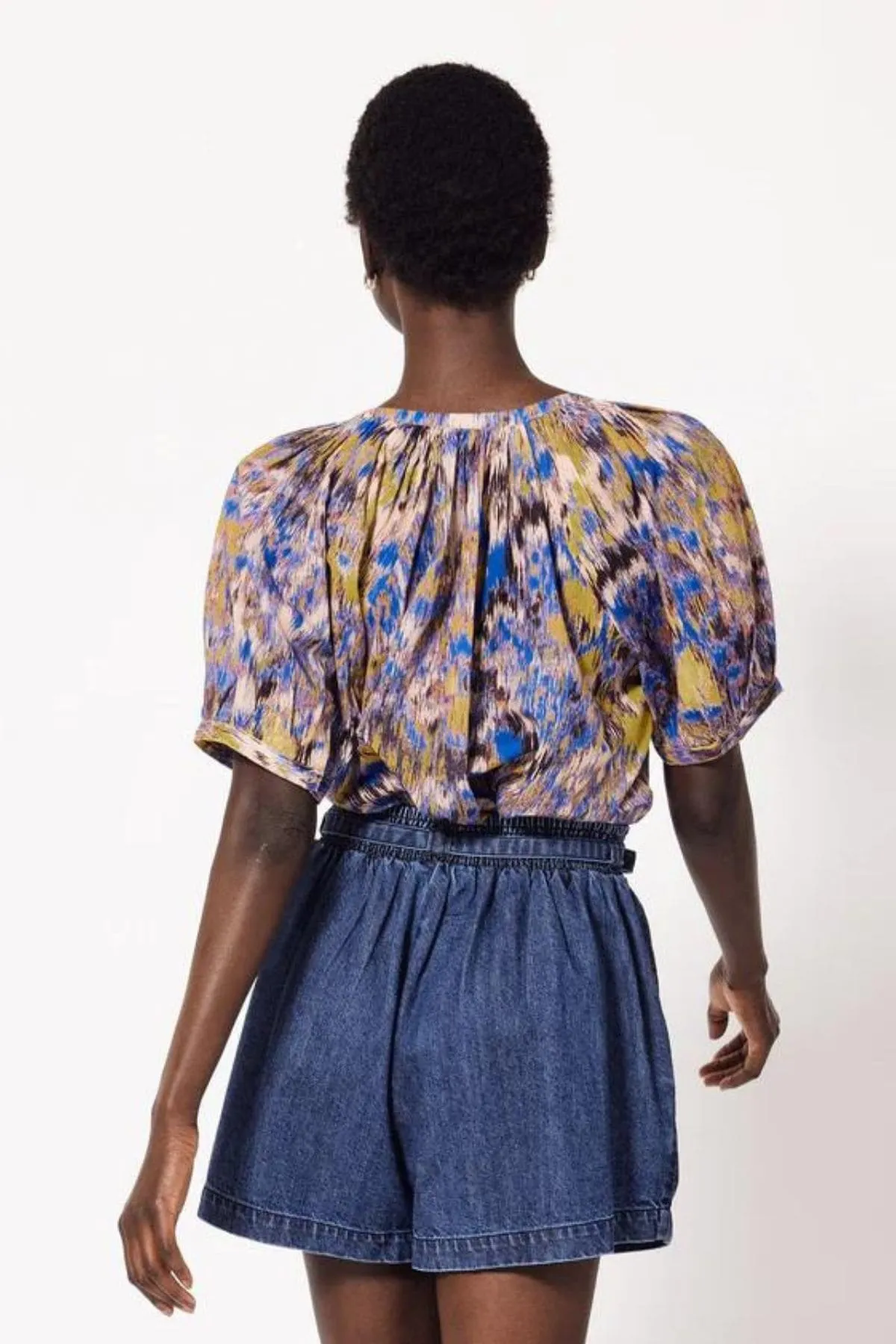 IRENA BLOUSE AZUCAR PRINT