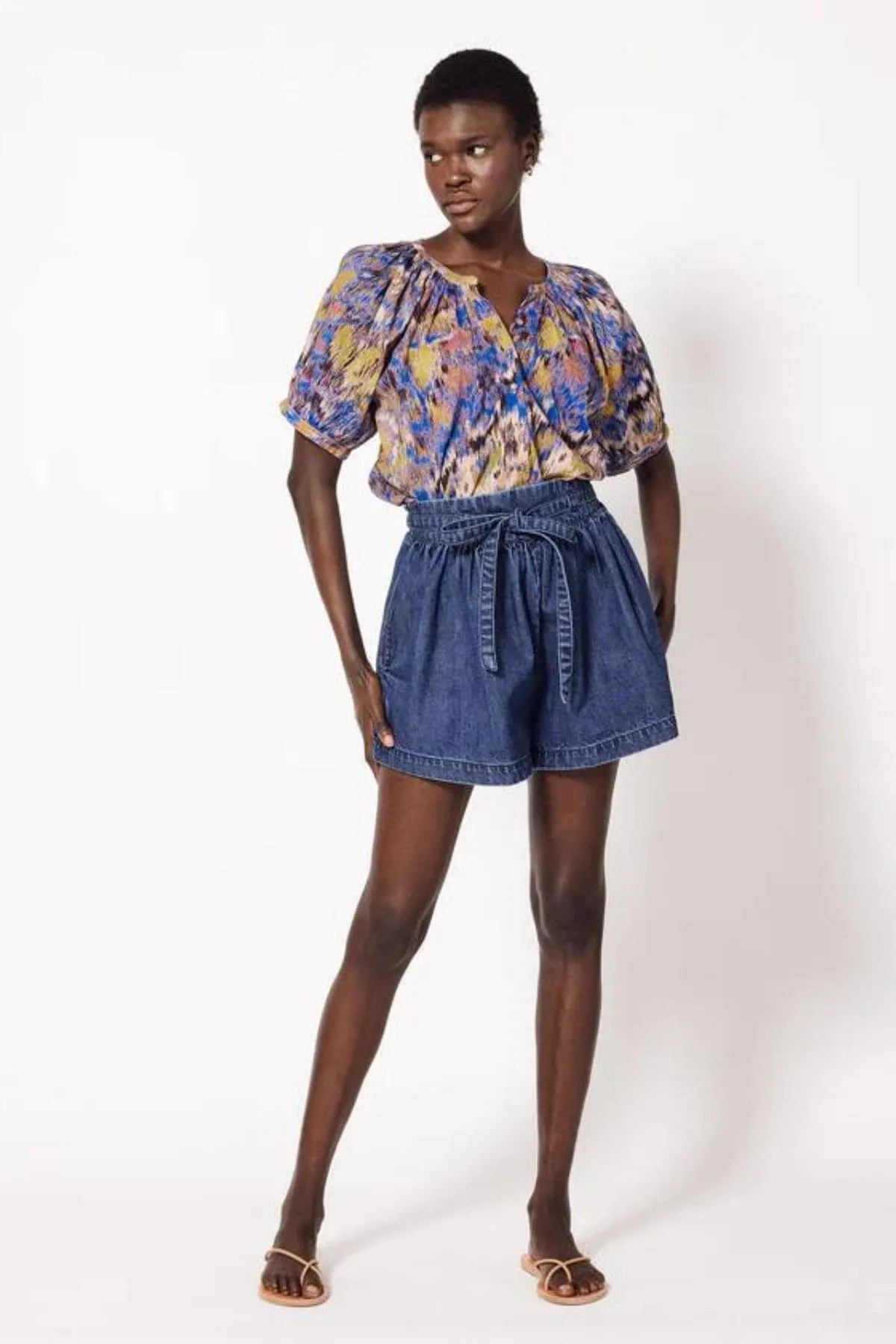 IRENA BLOUSE AZUCAR PRINT