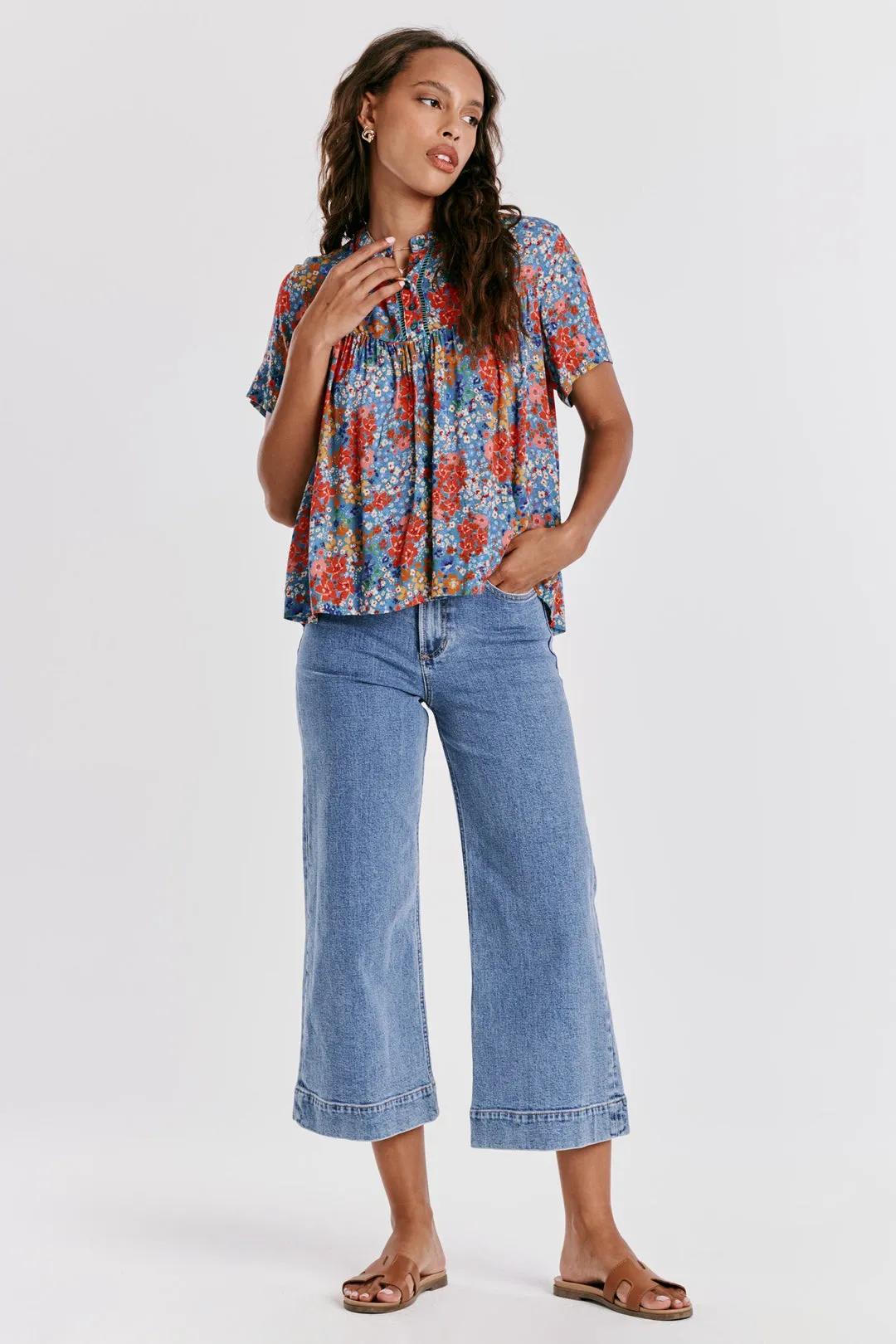 Joy Tropical Floral Top