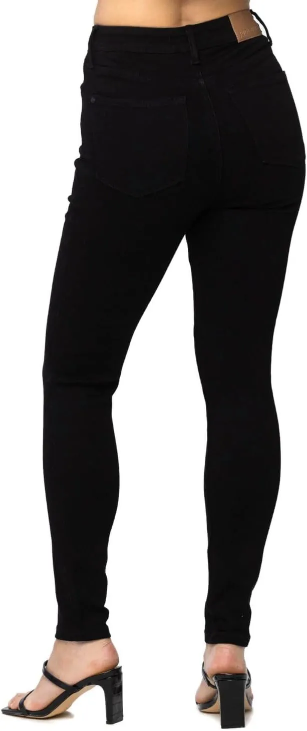 Judy Blue Women's High Waist Tummy Control Classic Five Pocket Skinny Jeans
