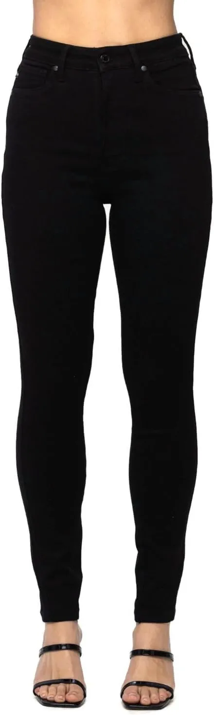 Judy Blue Women's High Waist Tummy Control Classic Five Pocket Skinny Jeans