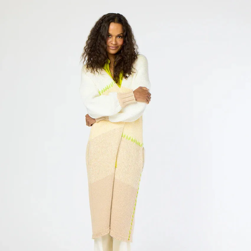 KERRI ROSENTHAL ALAINA STRIPE DUSTER