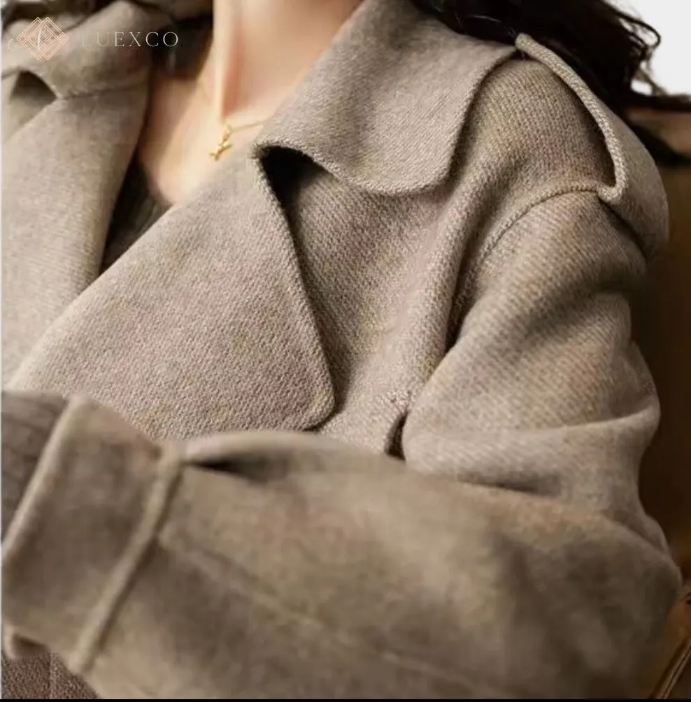 Luexco Women's Tan Woolen Short Coat