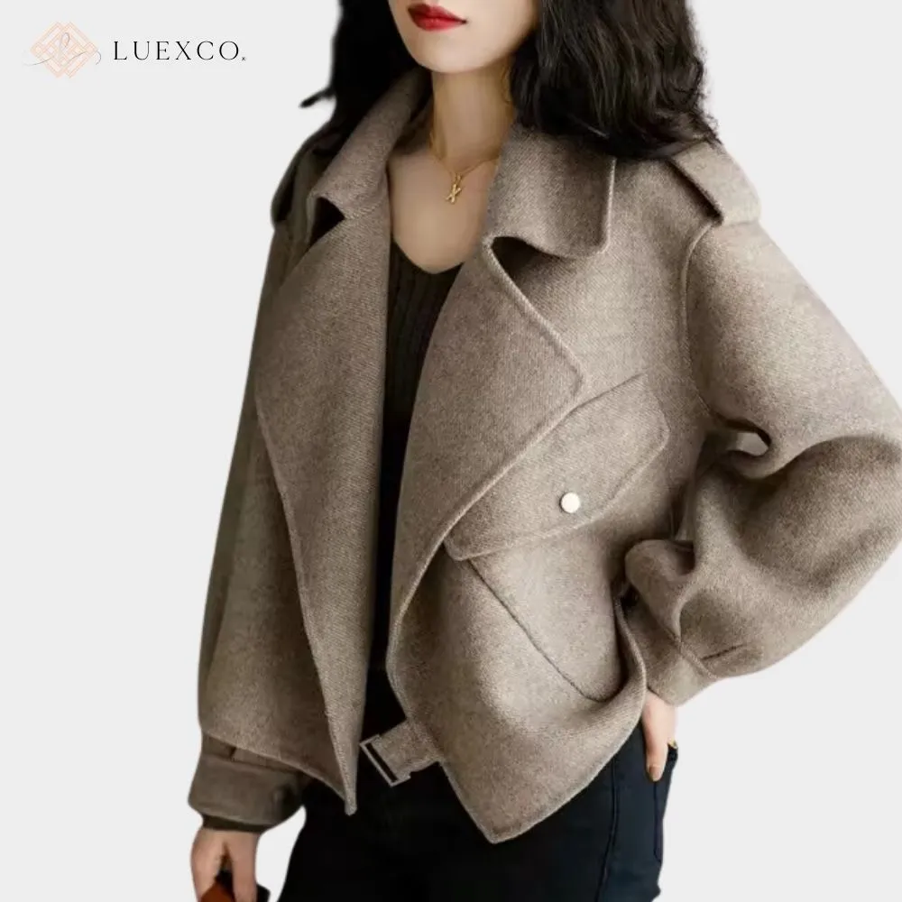 Luexco Women's Tan Woolen Short Coat