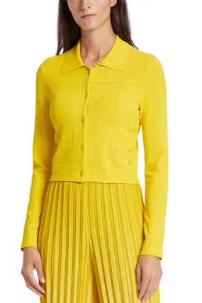 Marc Cain WC 39.20 M12 431 Bright Sulphur Yellow Cardigan