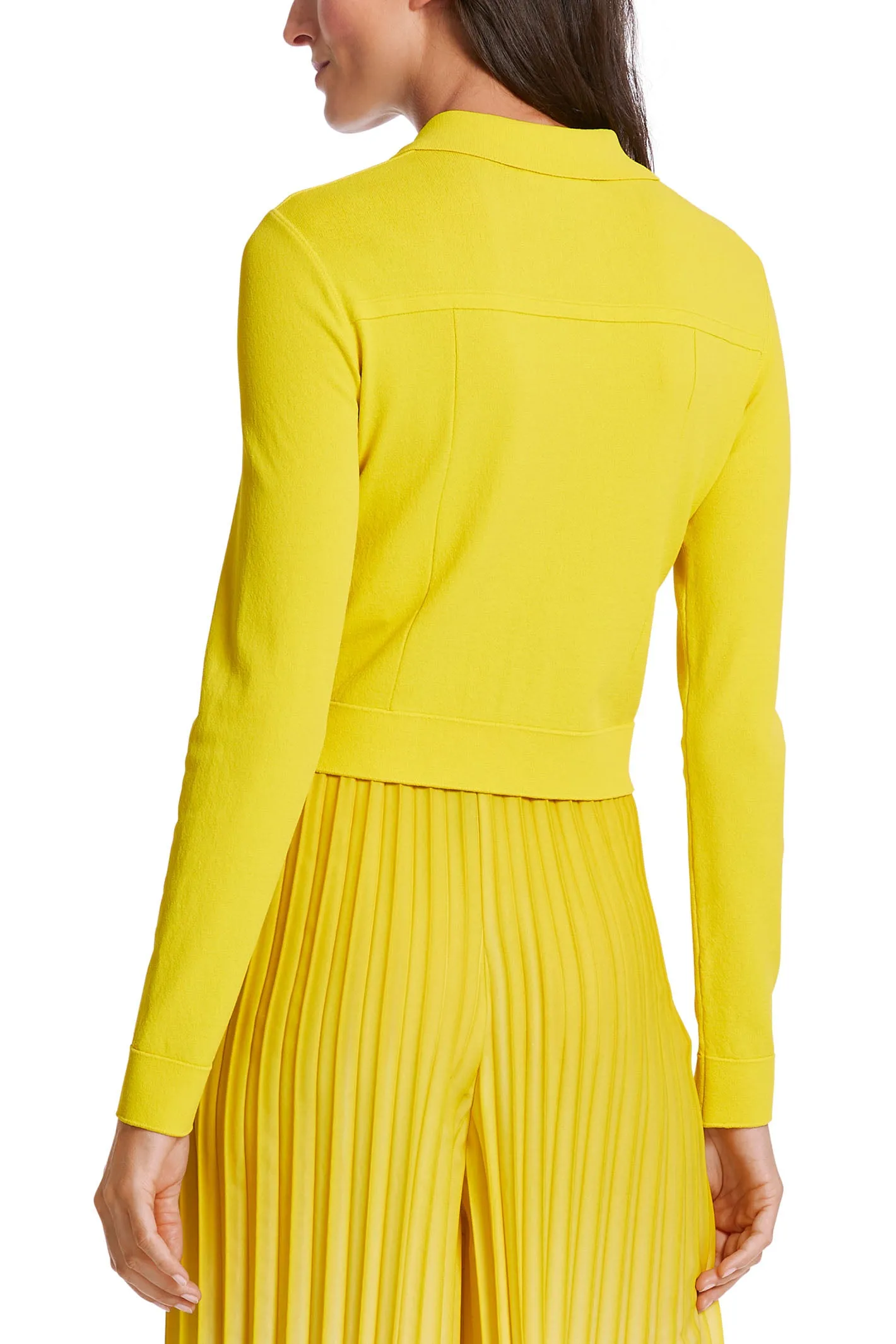 Marc Cain WC 39.20 M12 431 Bright Sulphur Yellow Cardigan