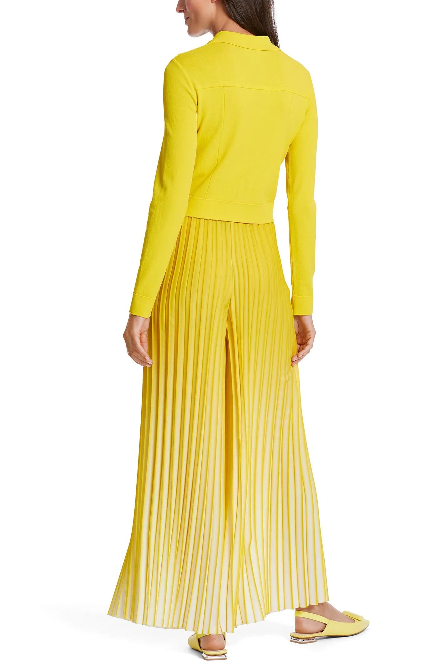 Marc Cain WC 39.20 M12 431 Bright Sulphur Yellow Cardigan