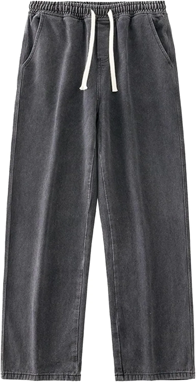 Men's Fashion Regular Streetwear Jeans Casual Loose Fit Hip Hop Denim Pants Straight Leg Baggy Classic Jeans