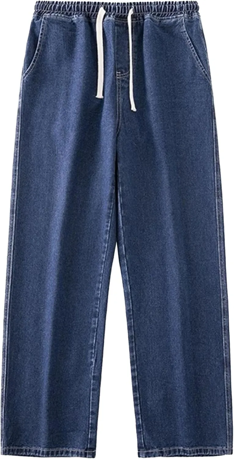 Men's Fashion Regular Streetwear Jeans Casual Loose Fit Hip Hop Denim Pants Straight Leg Baggy Classic Jeans
