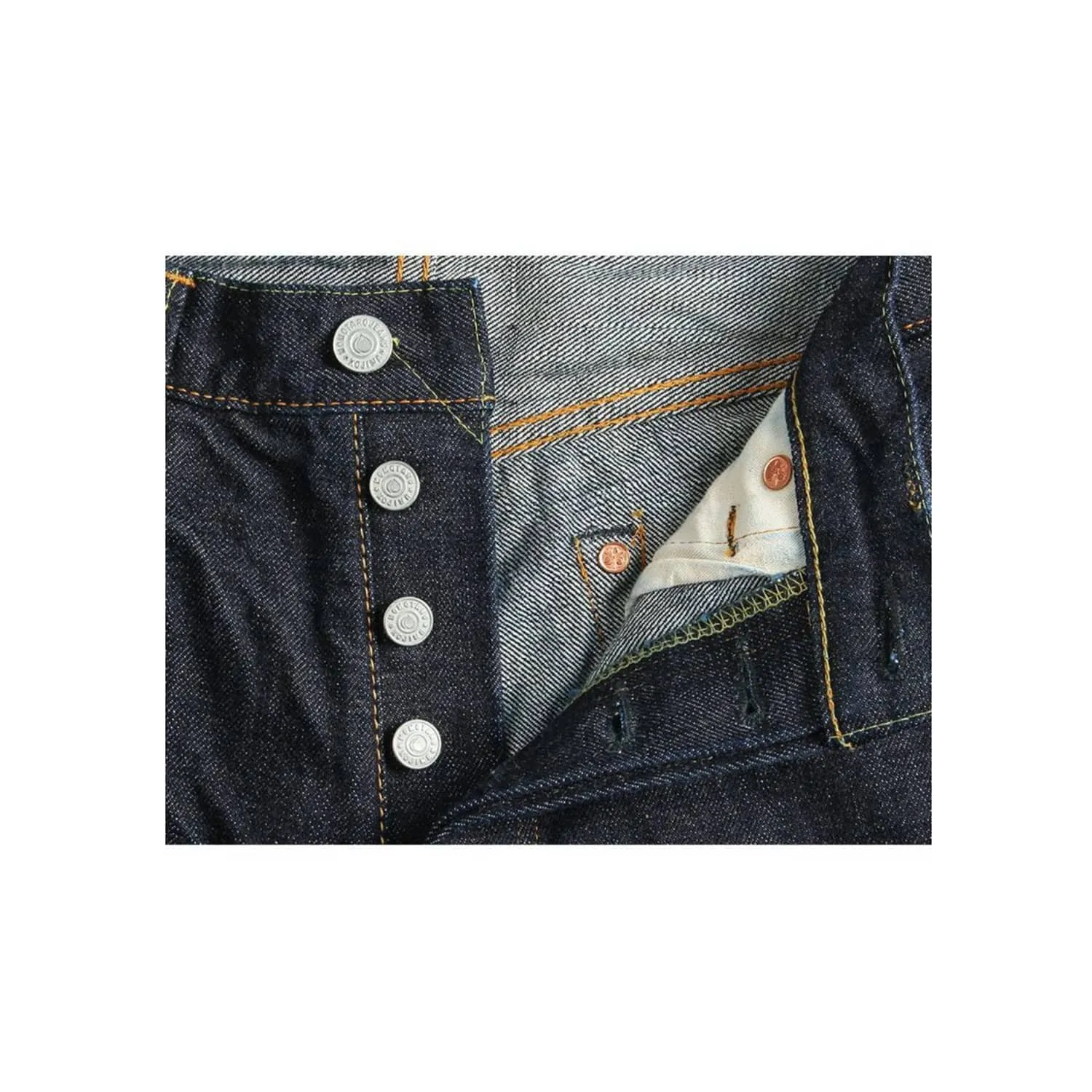 Momotaro MMJB0101 15.7oz Classic Straight Fit Jeans Indigo