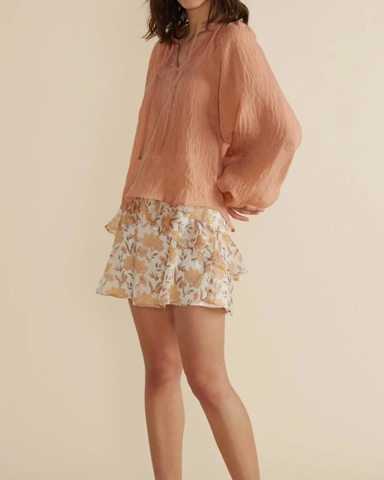 Nerang Blouse Top in Terracotta | Terracotta