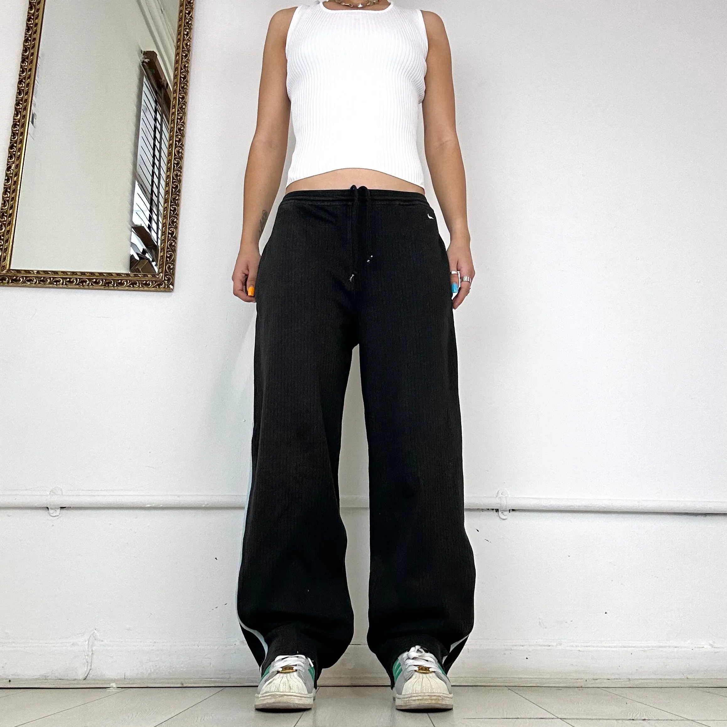 Nike black soft jersey joggers