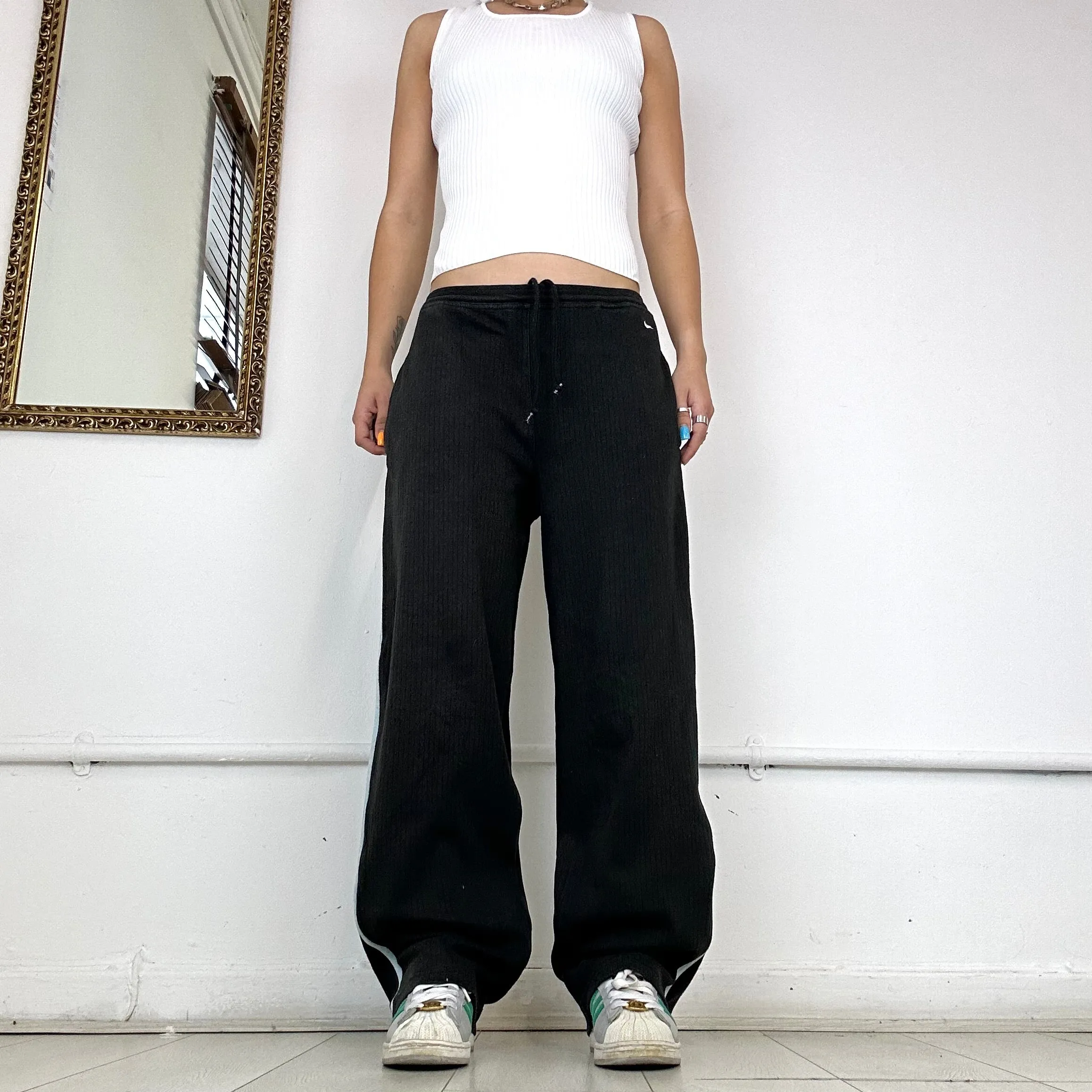 Nike black soft jersey joggers