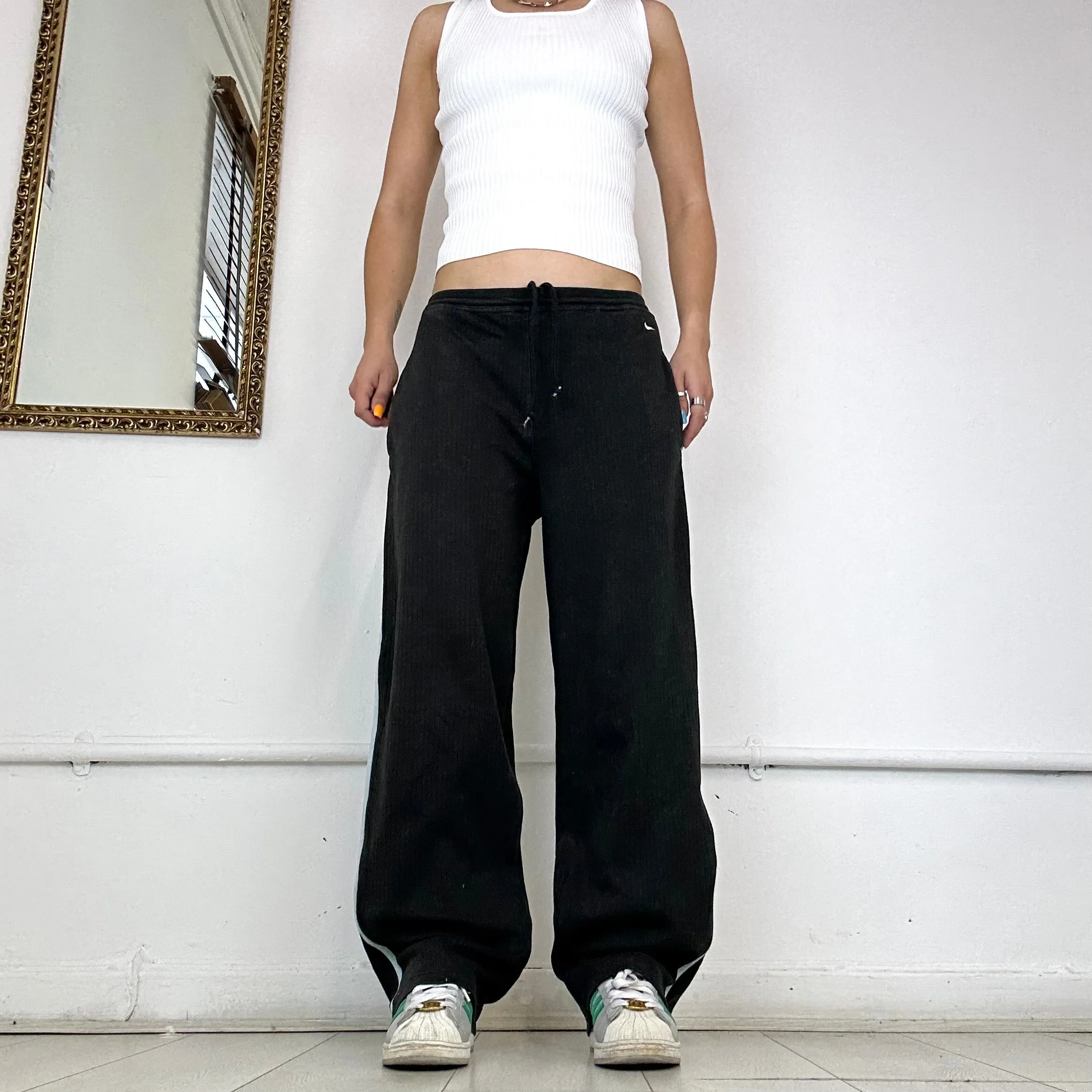 Nike black soft jersey joggers