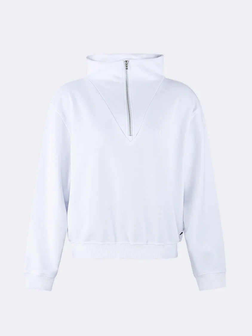 Oil And Gaz Classic Women Lifestyle Pullover White