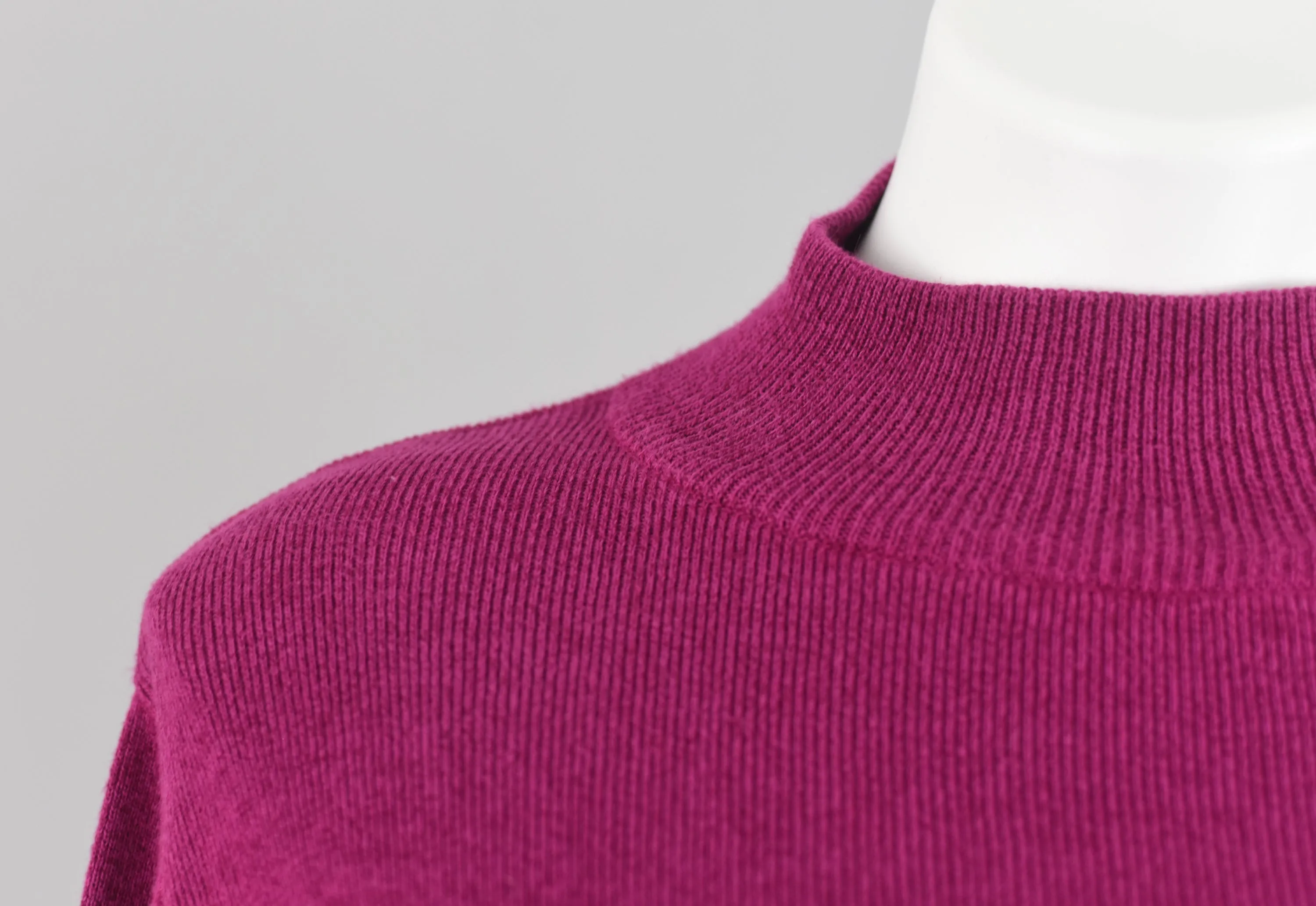 Park Hurst Magenta Pink Mockneck Knit Sweater Women's Large