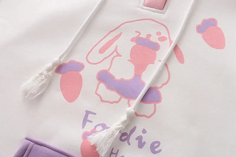 Pastel Carrot Bunny Hoodie
