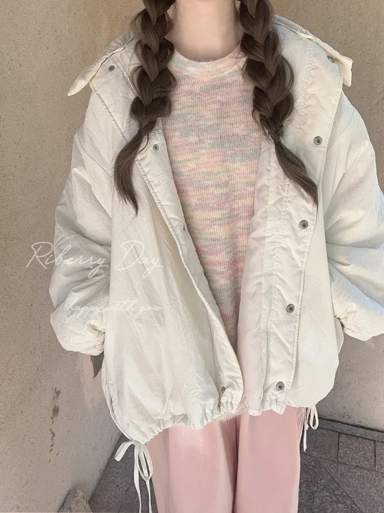 Pastel Rainbow Soft Pastel Knitting Oversized Sweater