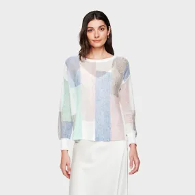 Patchwork Crewneck Sweater (Pastel)