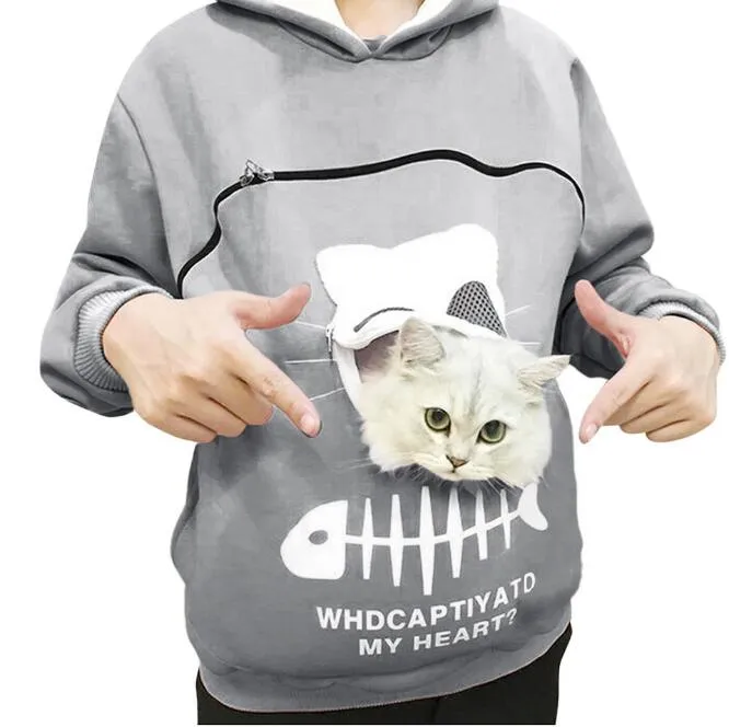 Pet Carrier Thicken Hoodies Kitten Puppy Holder Breathable Hooded