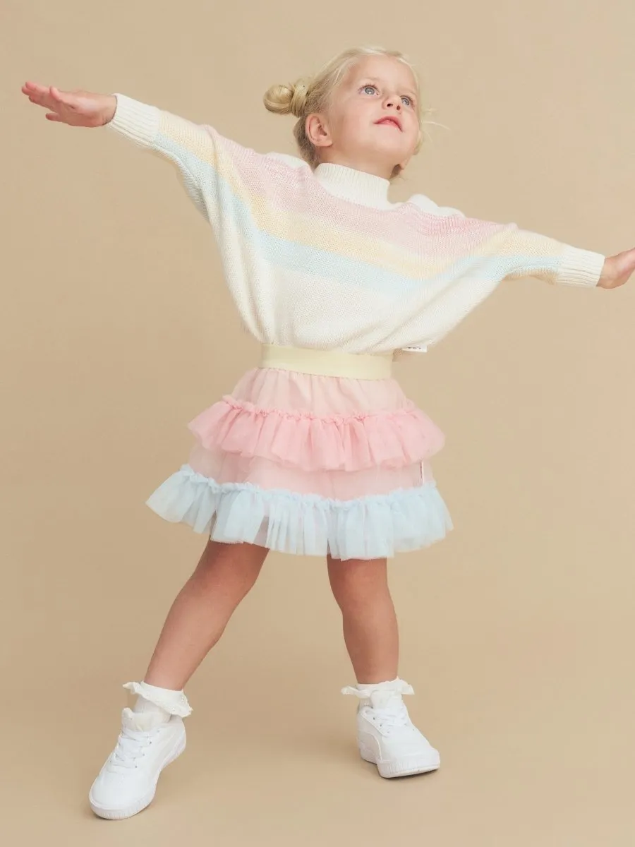 RAINBOW TULLE SKIRT