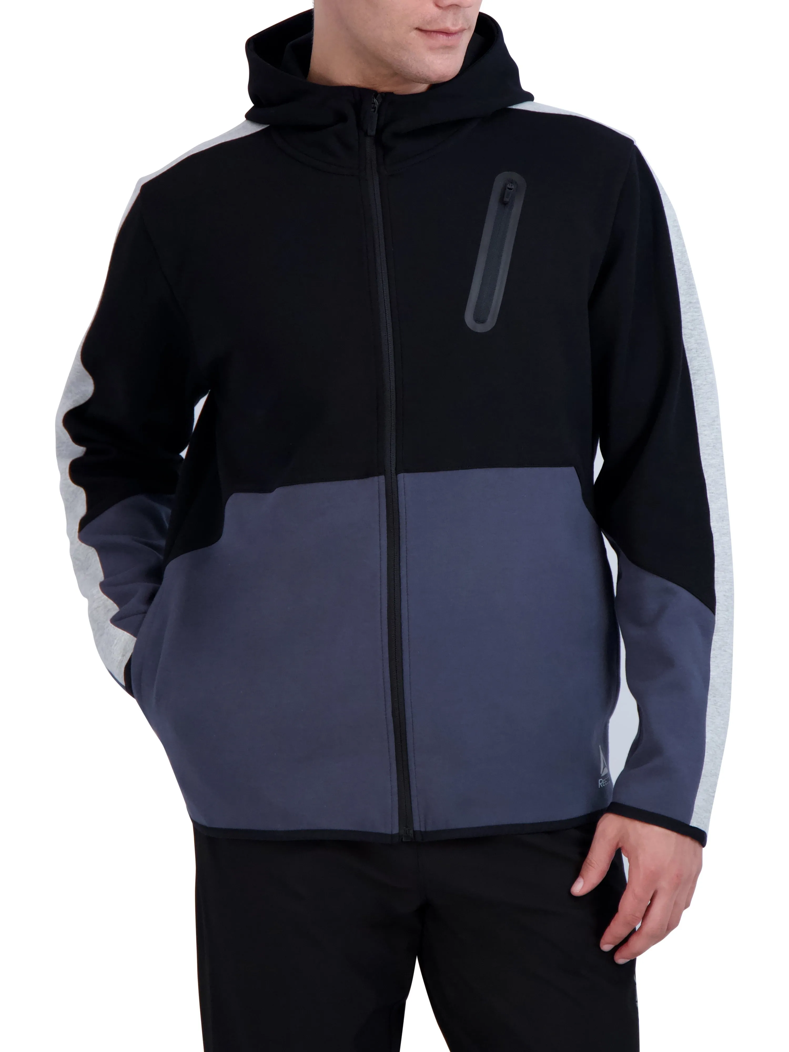Reebok Men's Colorblocked Full Zip Hoodie, up to Size 3XL
