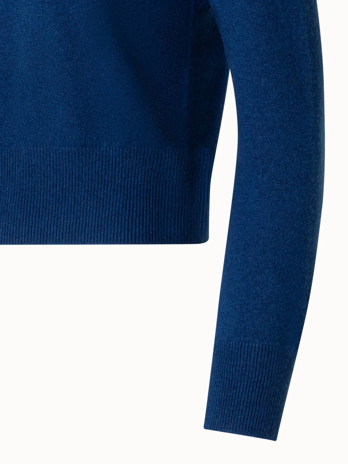 Short Cashmere Pullover With Knot Detail