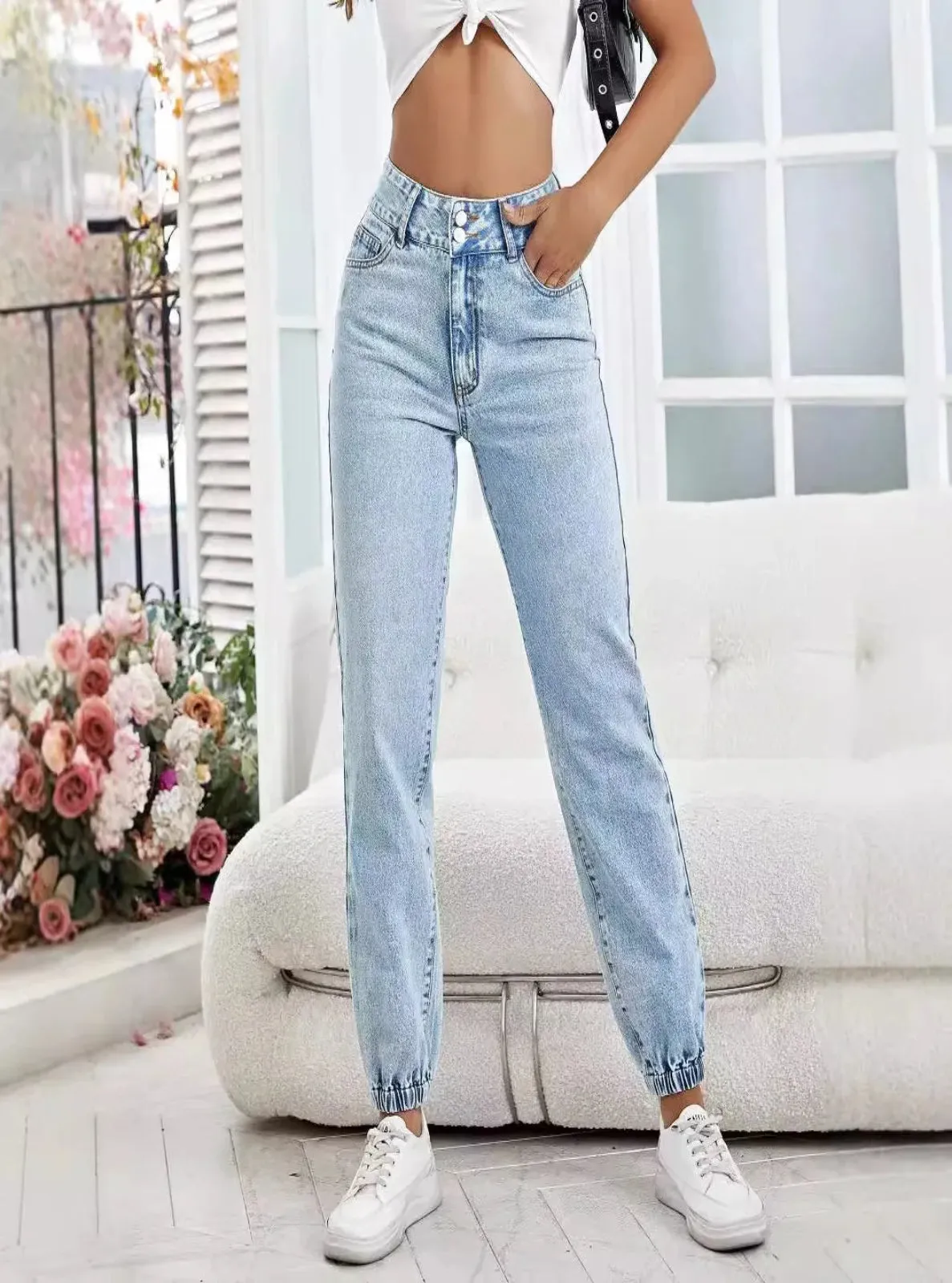 Soft Denim Joggers