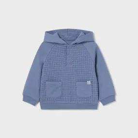 Steel Blue Waffle Hoodie