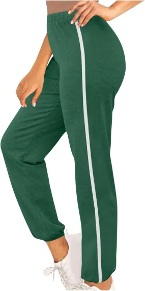 Sweatpants for Women, Cinch Bottom Sweatpants, Yoga Joggers Pants Soft Leggings for Cycling Lounge Workout Running