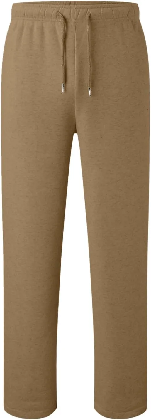 Sweatpants for Women Fleece Lined Elastic Drawstring High Waist Wide Leg Jogger Pants Soft Casual Trouser with Pocket