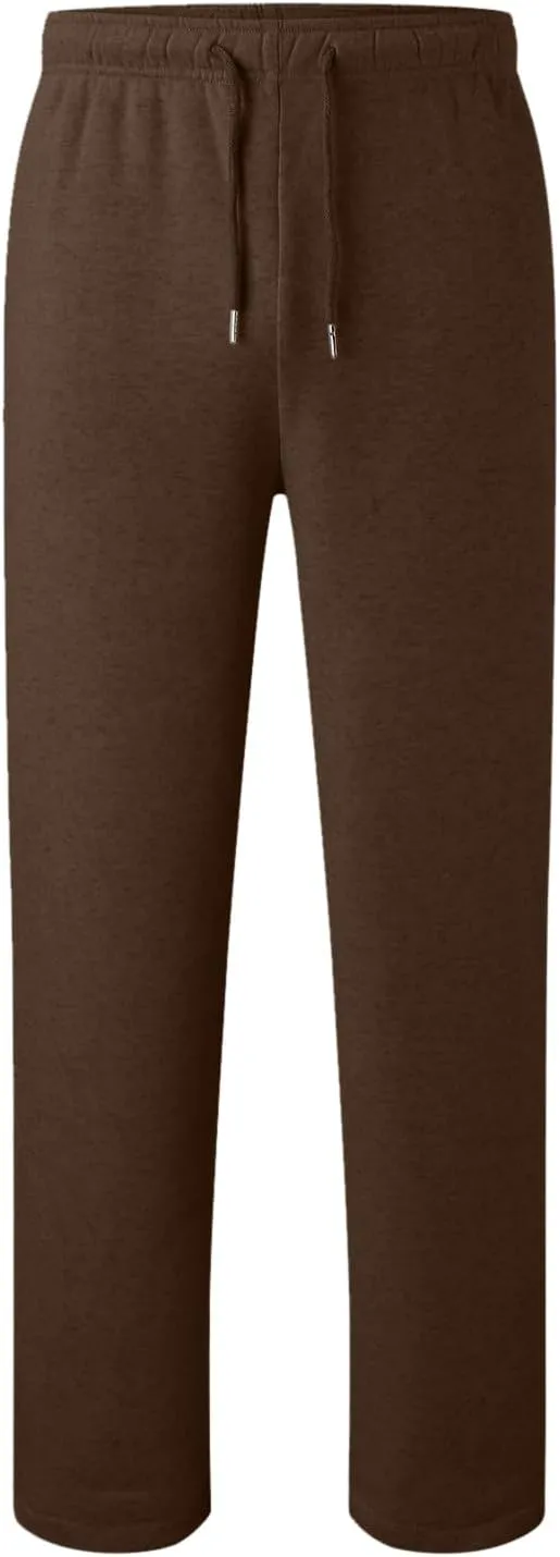 Sweatpants for Women Fleece Lined Elastic Drawstring High Waist Wide Leg Jogger Pants Soft Casual Trouser with Pocket