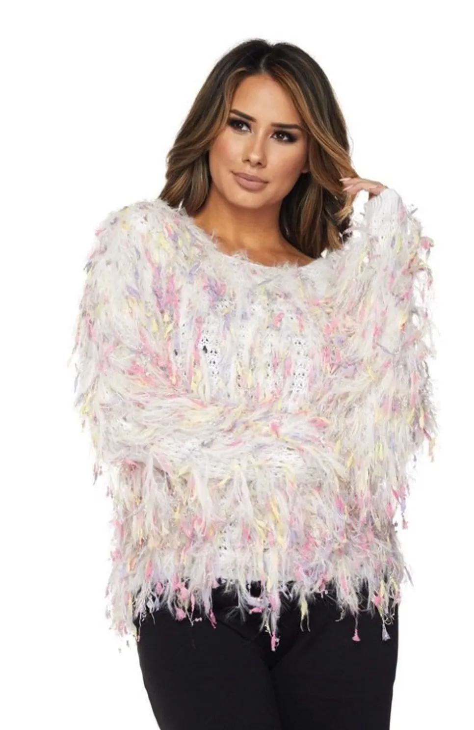 Tassel Sweater | White