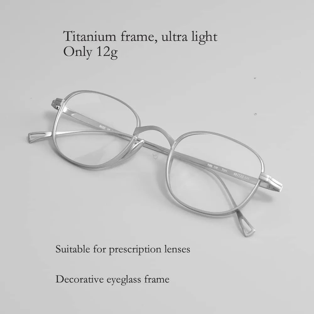 Titanium ultra light decorative glasses frame women men square reading prescription glassess frame