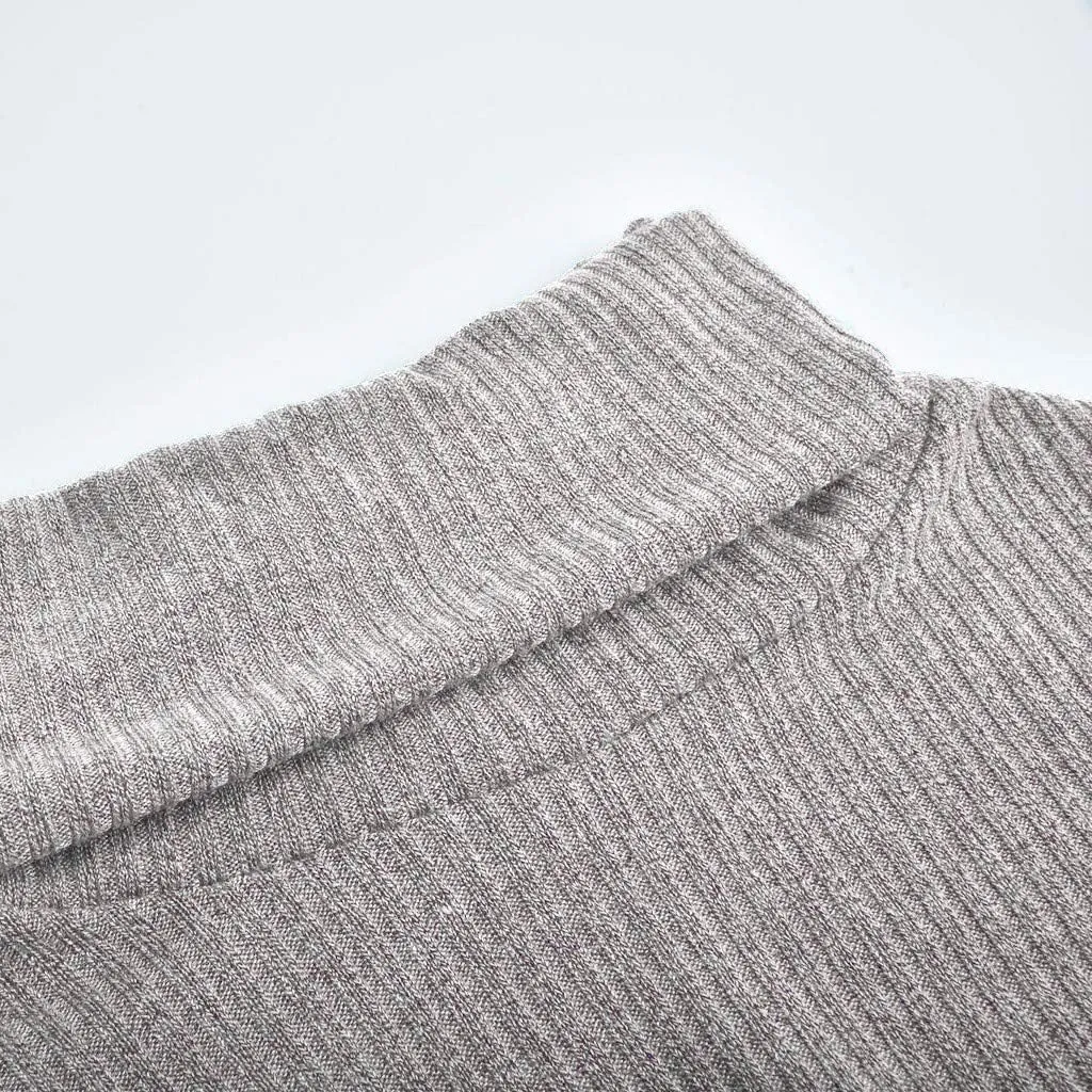 Turtleneck Sweater Women Oversized Cable Knit Sweater Cowl Neck Chunky Sweater Winter Plus Size Cute Pullover Jumper