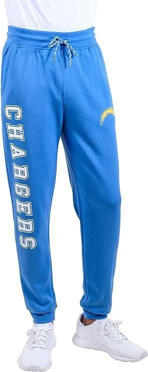 Ultra Game NFL Official Adults Active Super Soft Fleece Game Day Jogger Sweatpants - Unisex, Los Angeles Chargers|Los Angeles Chargers