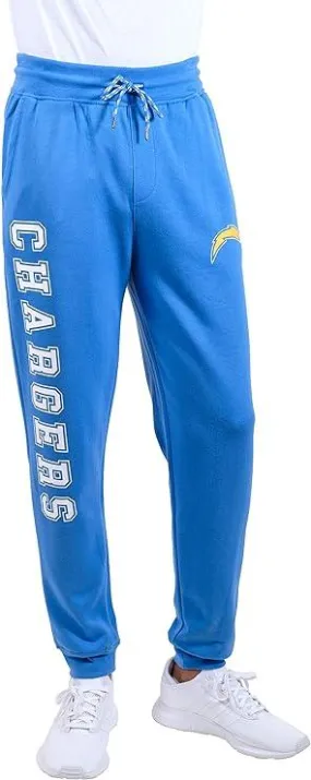 Ultra Game NFL Official Adults Active Super Soft Fleece Game Day Jogger Sweatpants - Unisex, Los Angeles Chargers|Los Angeles Chargers